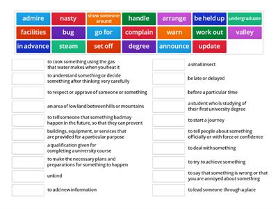 Cambridge B1 10-20 (vocabulary)