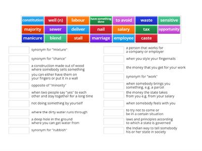 Go ahead 9, Unit 4 Vocabulary