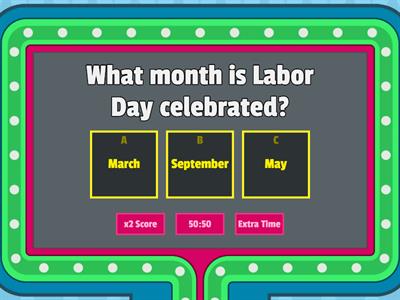 Labor Day Quiz 1