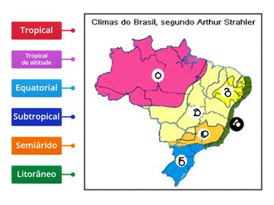 Mapa climas - Brasil
