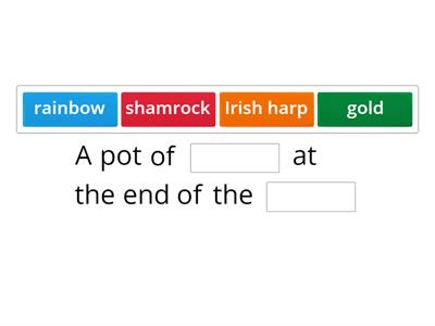 St Patrick's Day Find the Missing Word