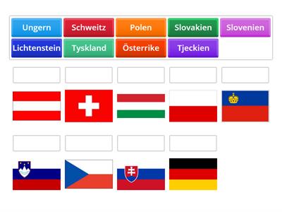 Flaggor i Mellaneuropa