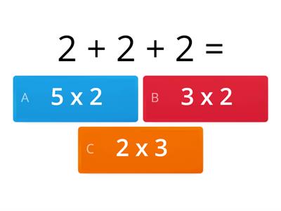 Adição repetida = Multiplicação    (2º ano) 