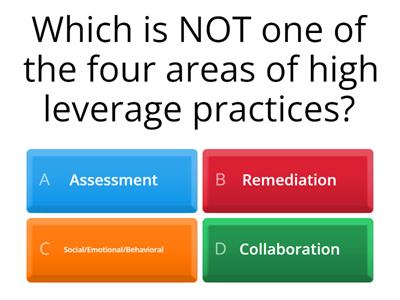 High Leverage Practices-Collaboration Assessment