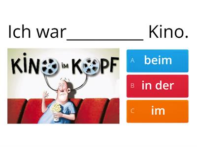 Lokale Präpositionen bei/in