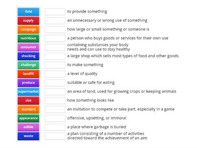 Vocabulary U6