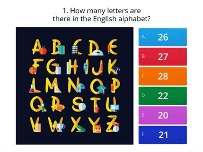 Consonants Alphabet Quiz