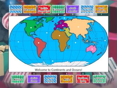 Label The Continent And Ocean