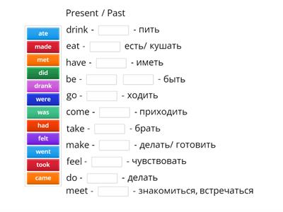 Irregular verbs Go gotter 2 1