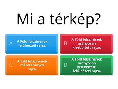 Térkép, felszíni formák