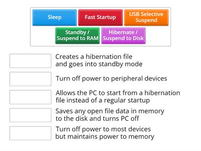 Power & Sleep Options (Desktops)