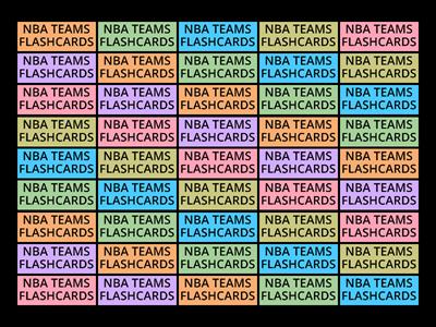 NBA TEAMS FLASHCARDS