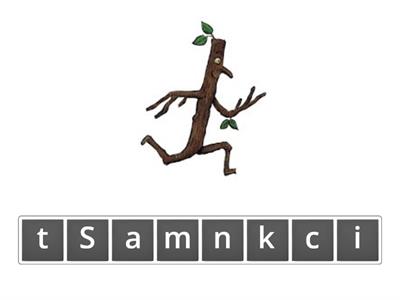 Stickman: Christmas vocabulary - anagram