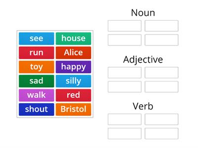 Noun, Adjective or Verb?