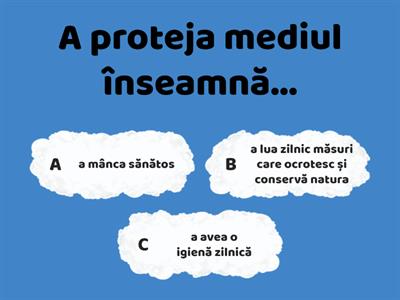 Protejarea mediului (clasa a IV-a)