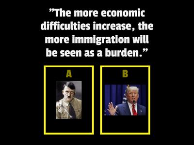 Trump vs Hitler - a comparison of political rhetoric