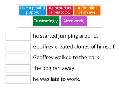 Fronted Adverbial Frenzy