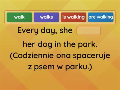 present simple, present continuous, past simple, past continuous, present perfect - set 1