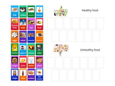 HOMETASK"Healthy/Unhealthy food"