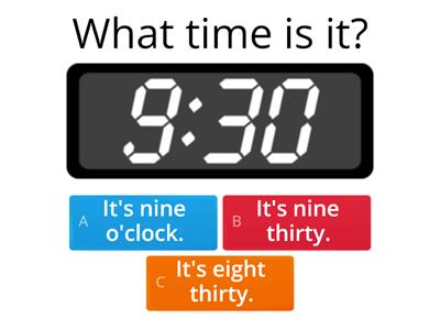 Grade 2 - What time is it?