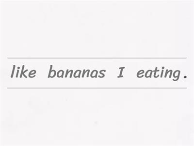 Umjumble positive,negative and question Present Simple tense sentence.