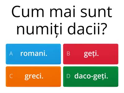 Popoare și spații istorice-dacii si romanii