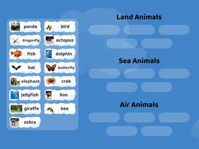 Land, Air & Sea Animals