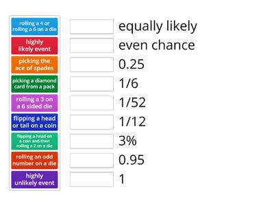 Match up1 probability