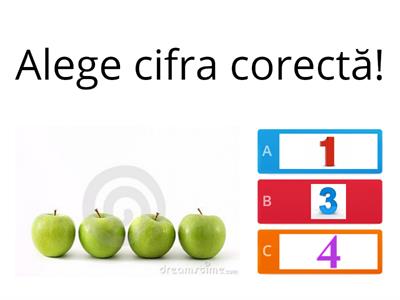 Raportarea cantității la cifră și a cifrei la numărul de obiecte- Fructe și legume de toamnă