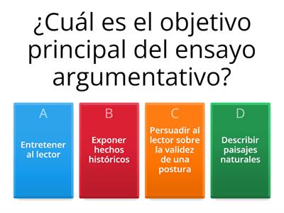 ENSAYO ARGUMENTATIVO