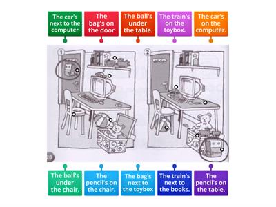 Prepositions and toys (KB 1)