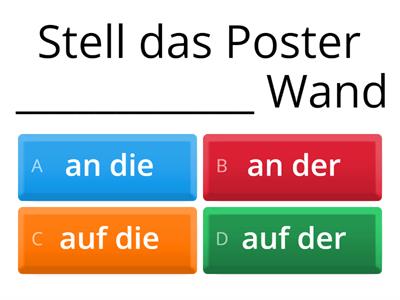 Präpositionen mit Dat. und Akk. und anderes