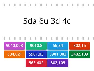 Numeri decimali oltre l'unità: composizione 1