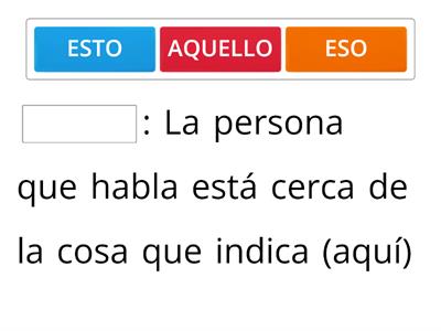 Adjetivos y pronombres demostrativos