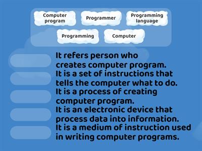 Basic concepts of programming