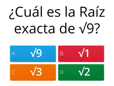 Raíces Cuadradas Exactas 