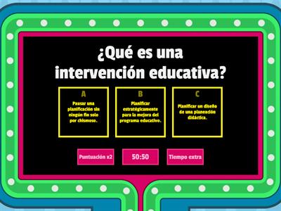 Diseño de intervención educativa