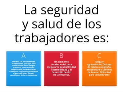 CAMPAÑA  PREVENTIVA SEGURIDAD Y SALUD EN EL TRABAJO 