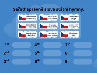 HV - Česká hymna - seřaď slova