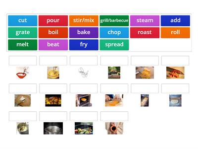 17. Cooking vocabulary (pictures)