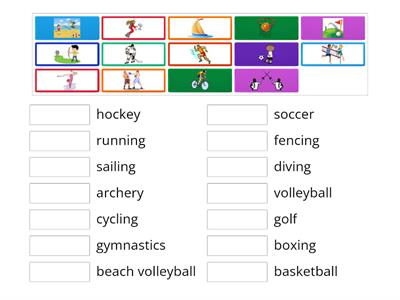 METRO S - L11 - Olympic Games and Sports (match up)