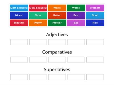  Adjectives, Comparatives and Superlatives♥