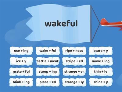 Silent E Rule + a few words without silent e + suffixes