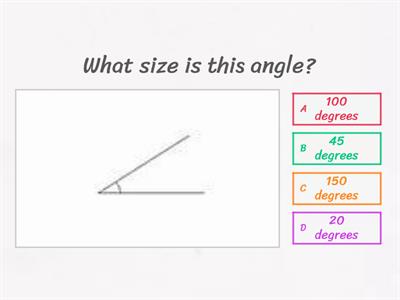 Estimate angle size