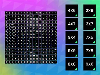 TABLAS DE MULTIPLICAR