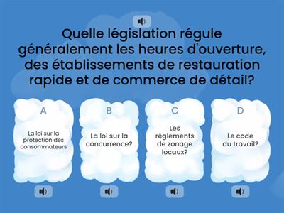 QUIZ LEGISLATION DU PLANNING