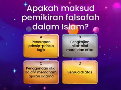 Jenis Pemikiran : Falsafah dalam Islam