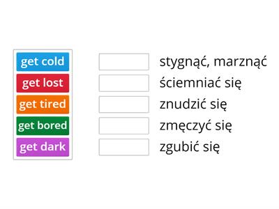 ENGLISH CLASS A2 UNIT 3 PHRASES WITH GET