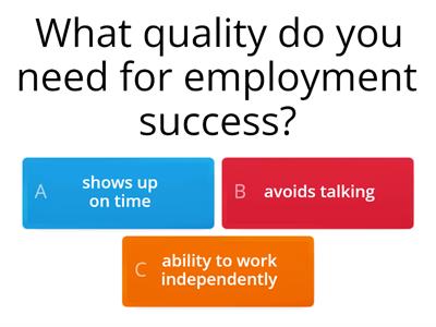 qualities for employment success