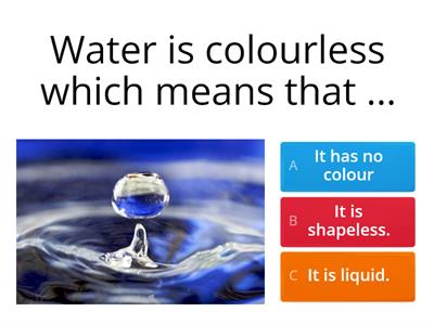 Water properties 